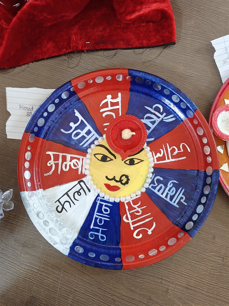 Photos of Garba Decoration and Aarti Thali Decoration Competition