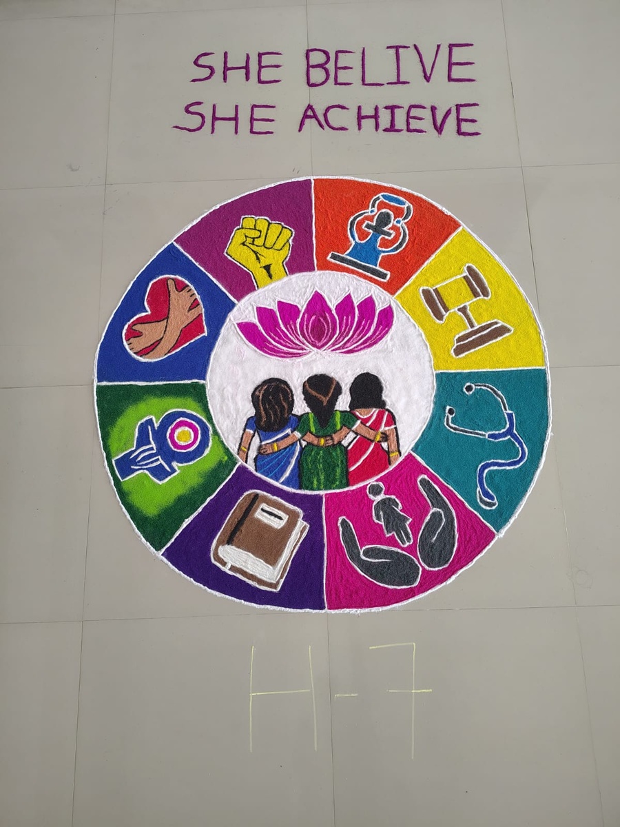 Photos of Frolic 2025: Rangoli Competition