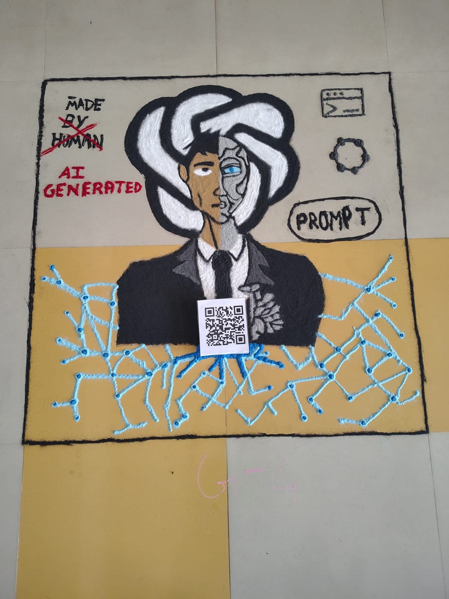 Photos of Frolic 2025: Rangoli Competition