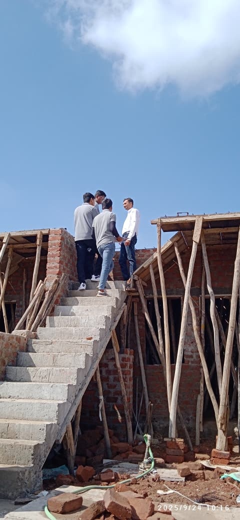 Photos of Field Visit to Construction Site at Hadala Village