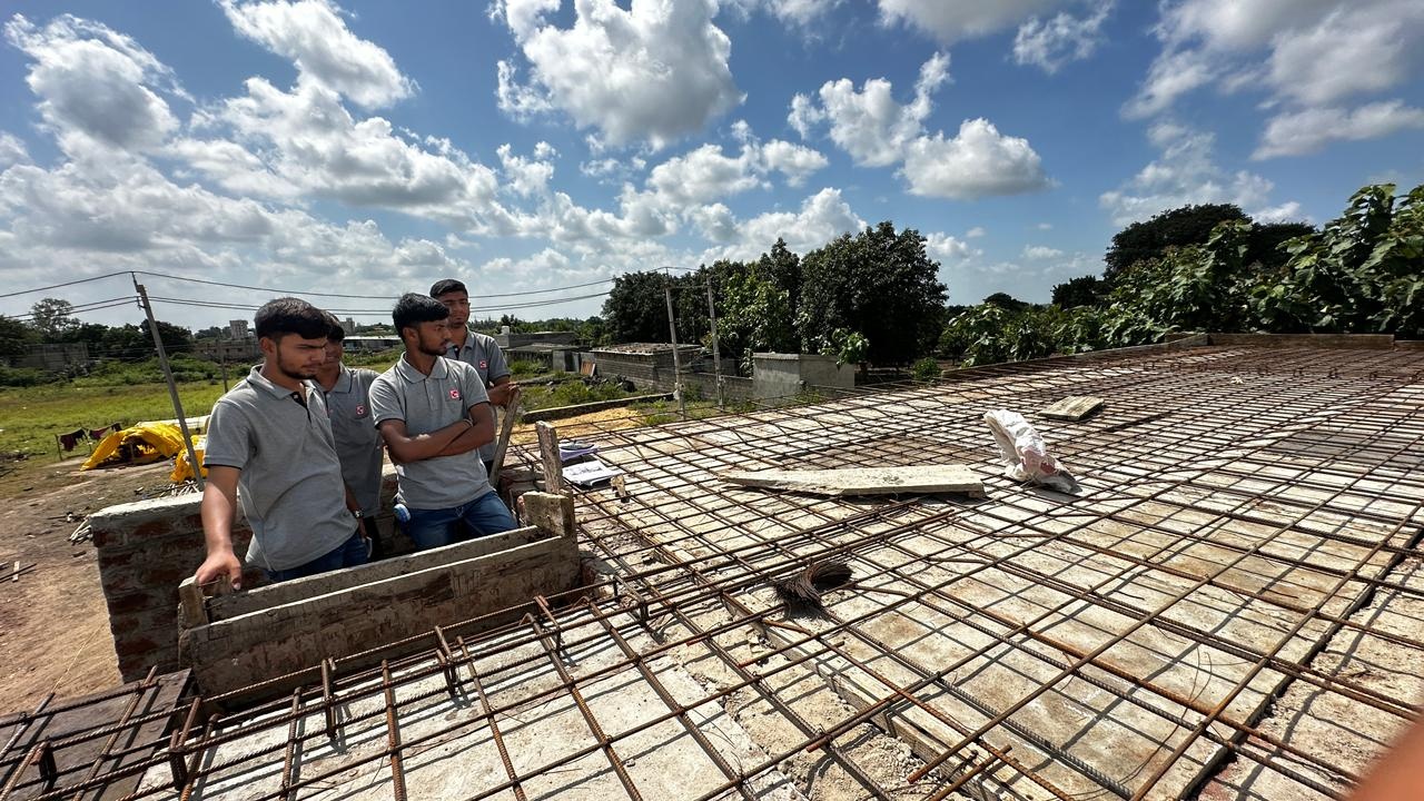 Photos of Field Visit to Construction Site at Hadala Village