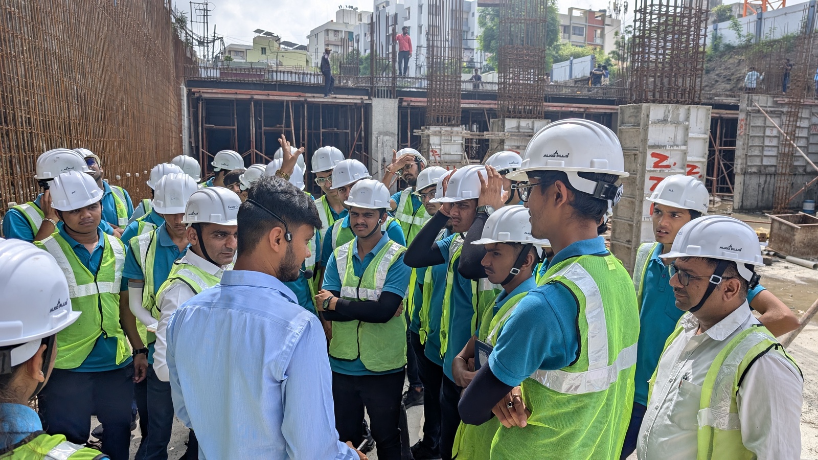 Photos of  Field Visit to Construction Site at B. T. Savani Kidney Hospital 