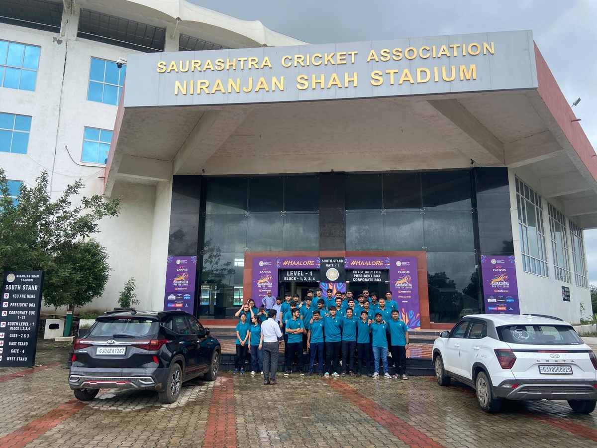 Photos of Field Visit to Niranjan Shah Cricket Stadium