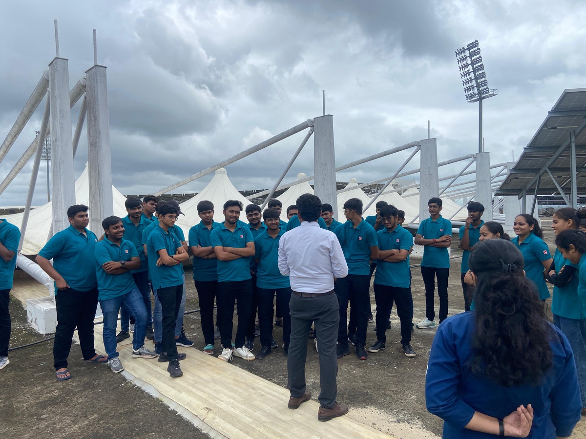Photos of Field Visit to Niranjan Shah Cricket Stadium