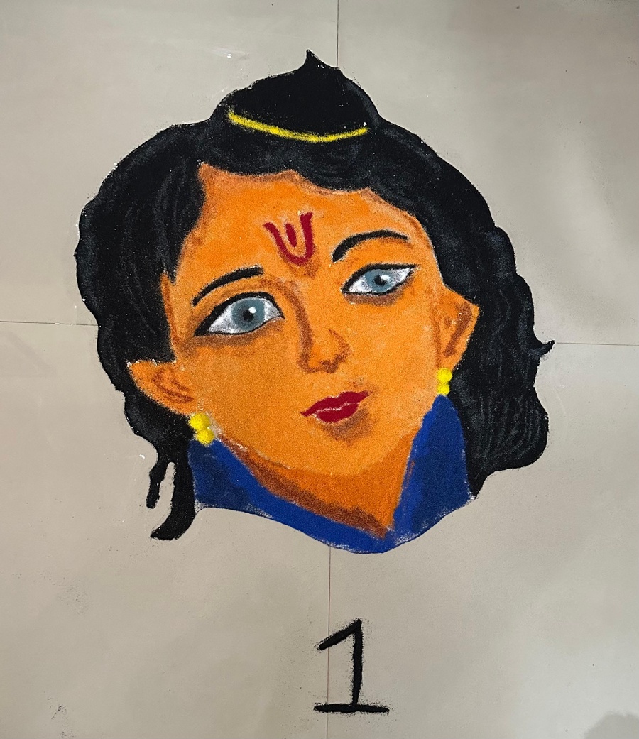 Photos of Rangoli Competition