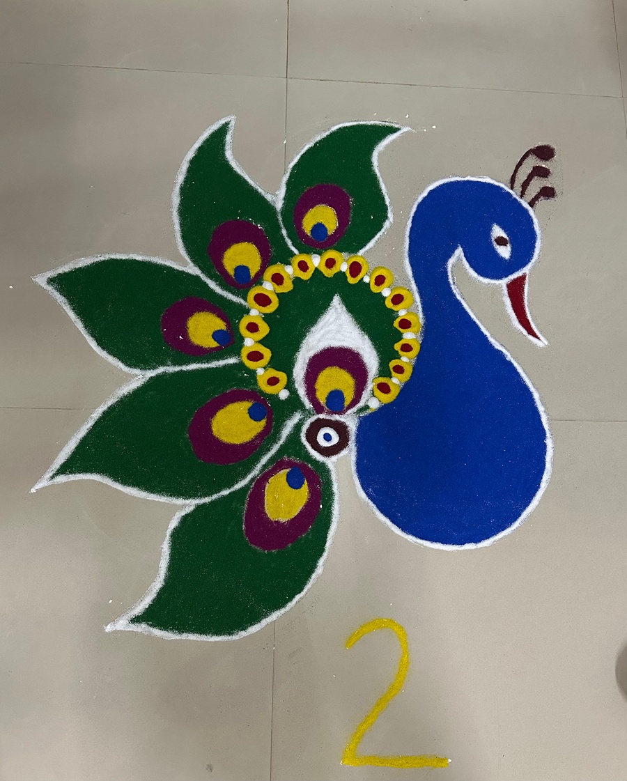 Photos of Rangoli Competition