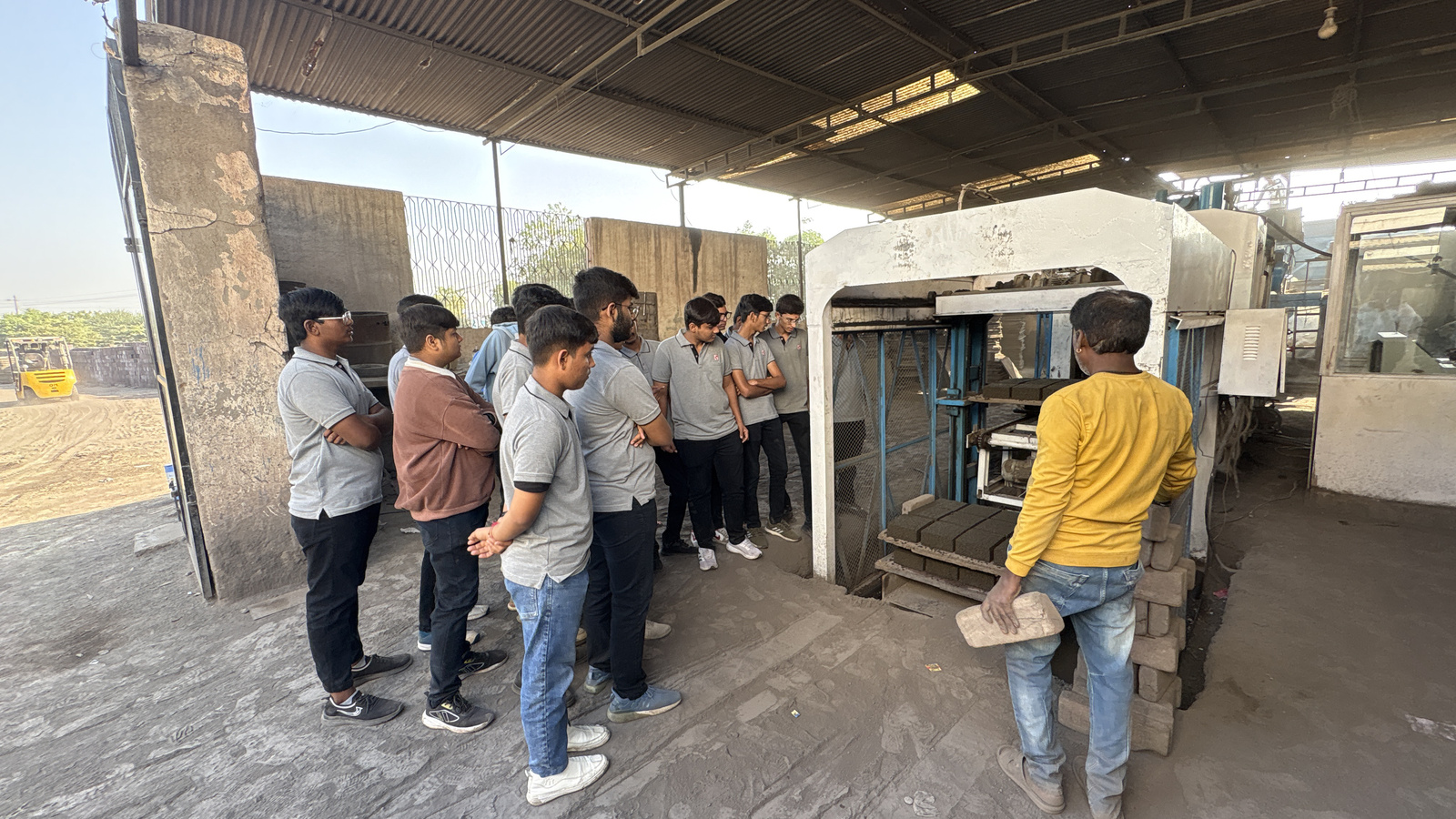 Photos of Field Visit to Sun Fly Ash Brick Manufacturing Plant 