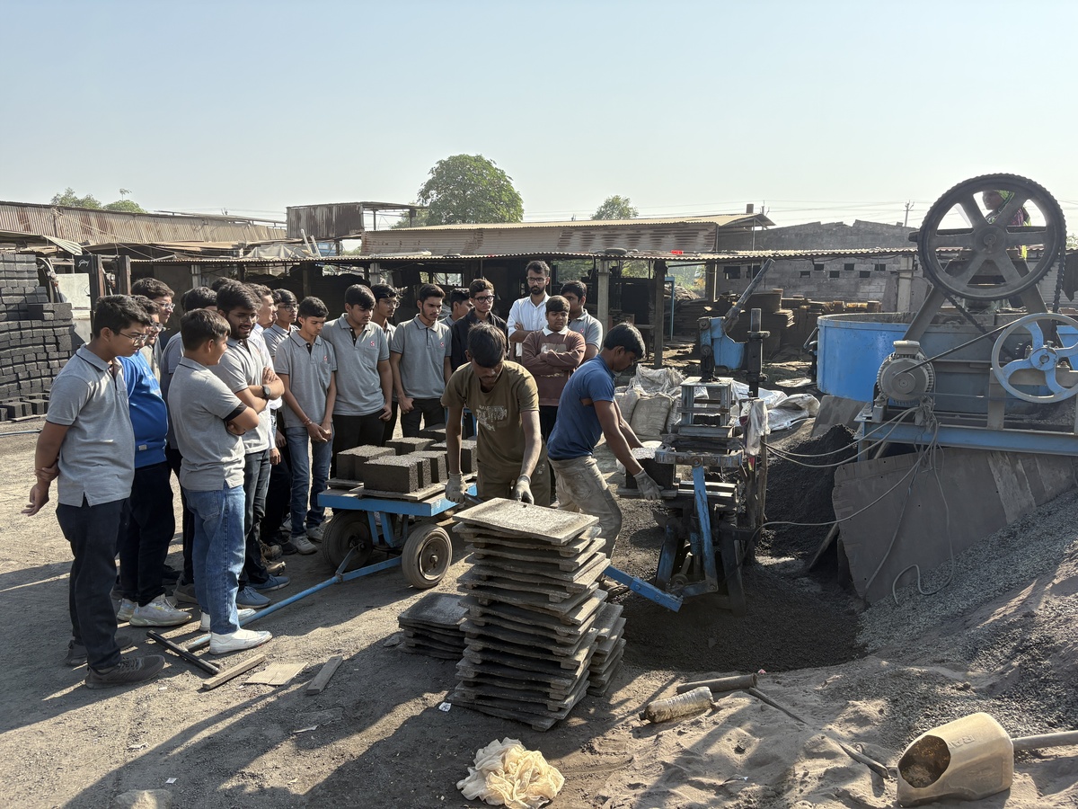 Photos of Field Visit to Sun Fly Ash Brick Manufacturing Plant 