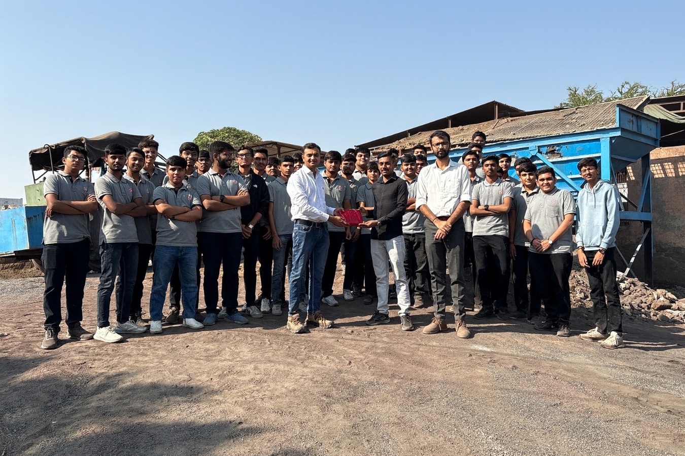 Photos of Field Visit to Sun Fly Ash Brick Manufacturing Plant 