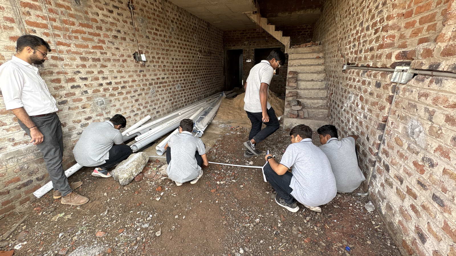 Photos of Field Visit to Construction Site Near Ratanpar Village