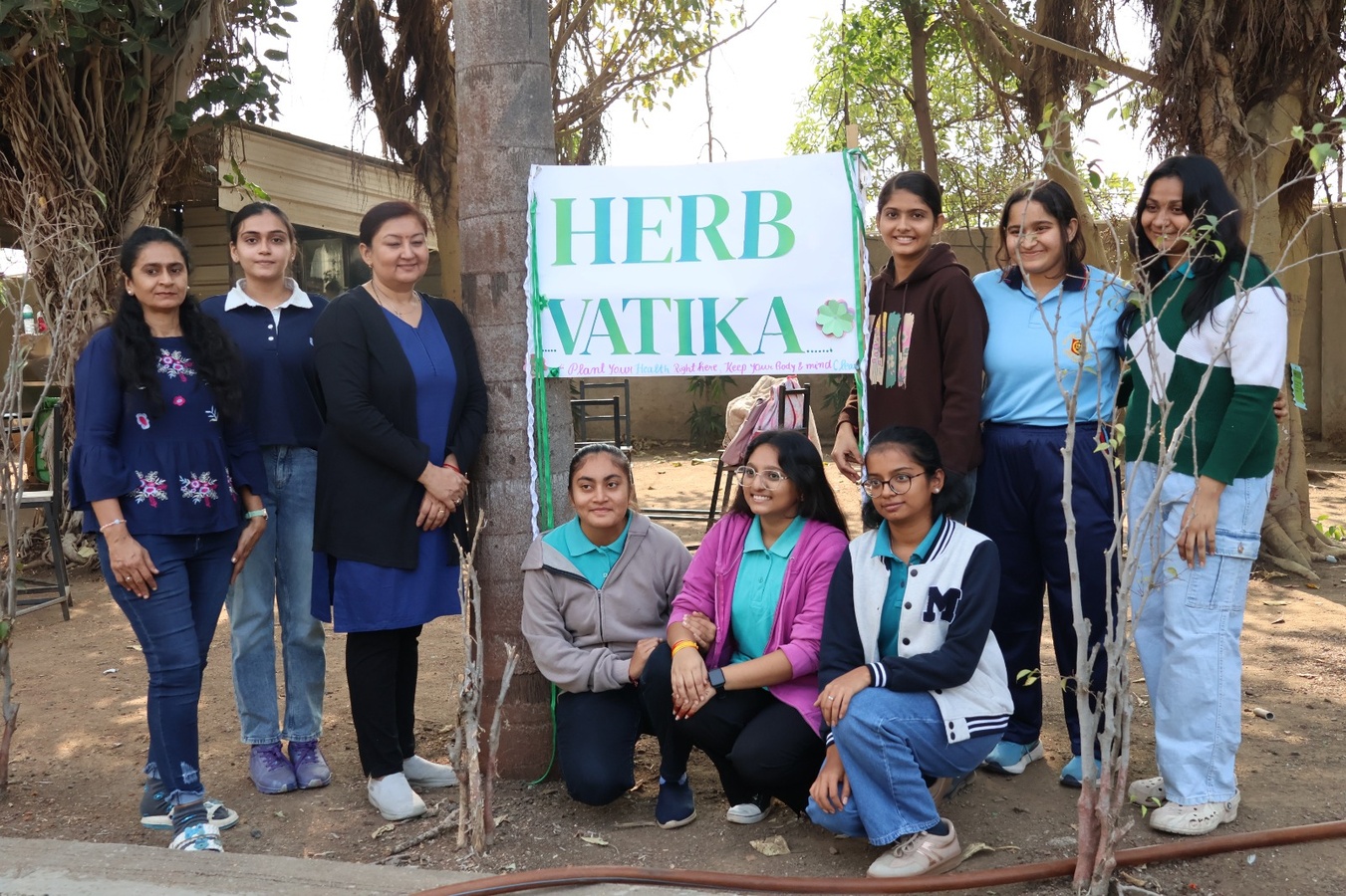 Photos of Herbal Plantation for Sustainable Campus