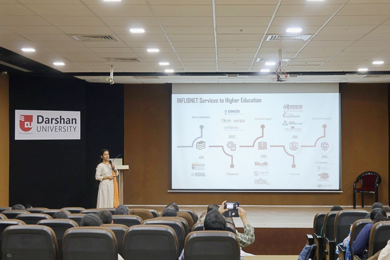 Photos of User Awareness Program on ORCID, IRINS and INFLIBNET Services for Scholarly Communities