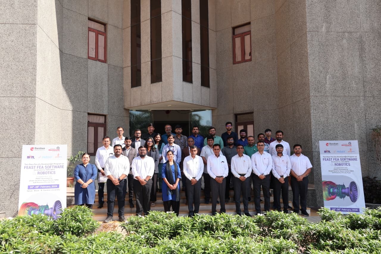 Photos of Two Days Faculty Development Program on “FEAST FEA Software and Robotics