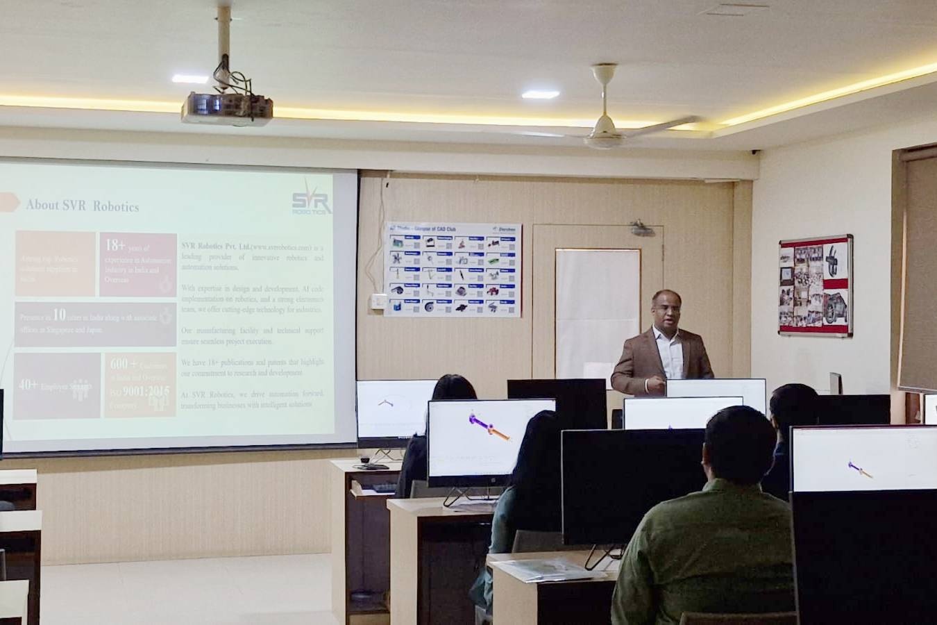 Photos of Two Days Faculty Development Program on “FEAST FEA Software and Robotics