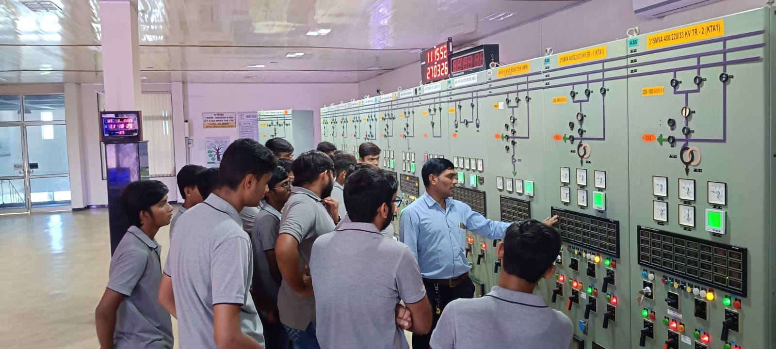 Field Visit to 400 kV Electrical Substation, Hadala for Practical Exposure
