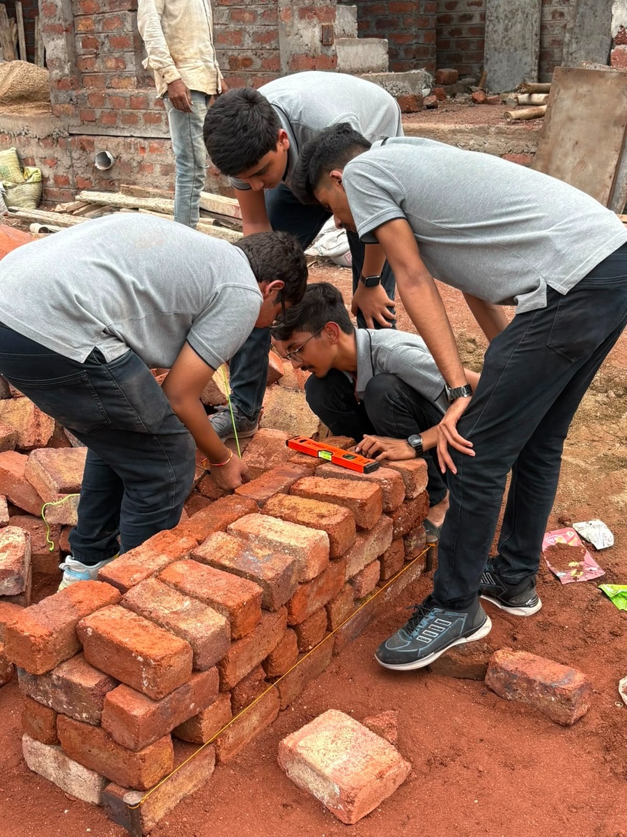 Photos of Construction Site Visit for Semester-3 Batch-1 Students