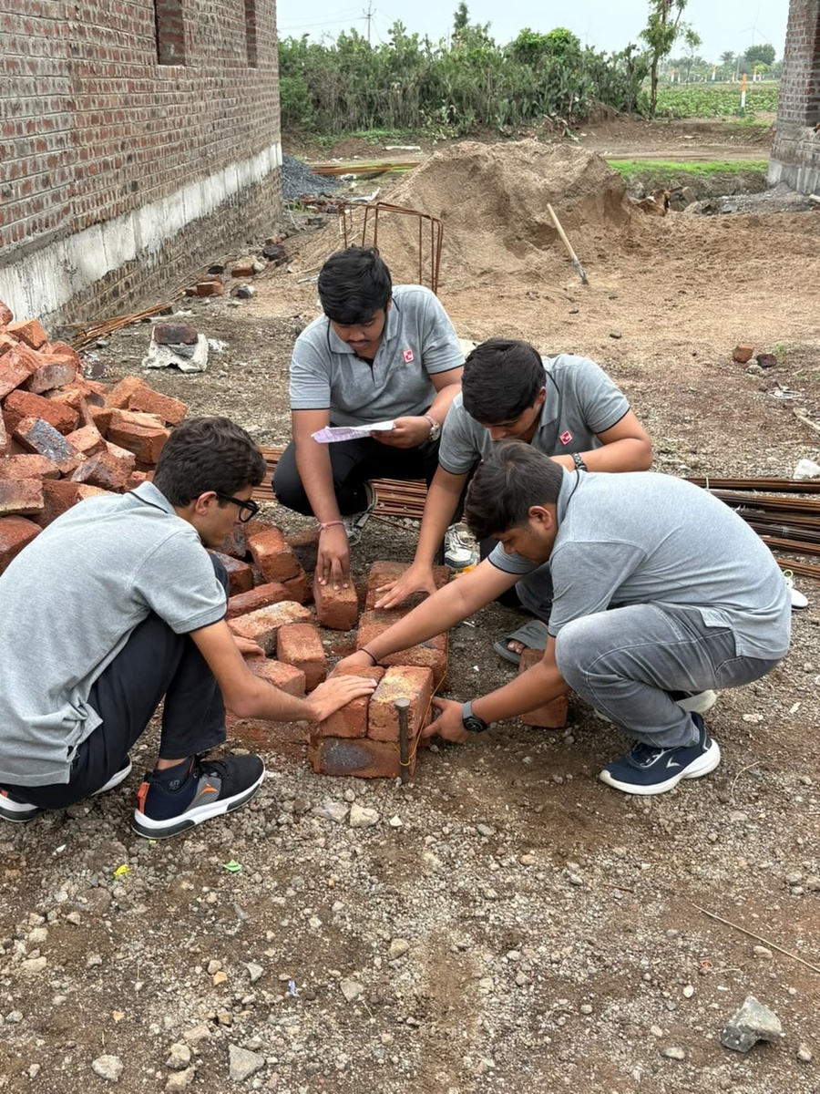 Photos of Construction Site Visit for Semester-3 Batch-1 Students