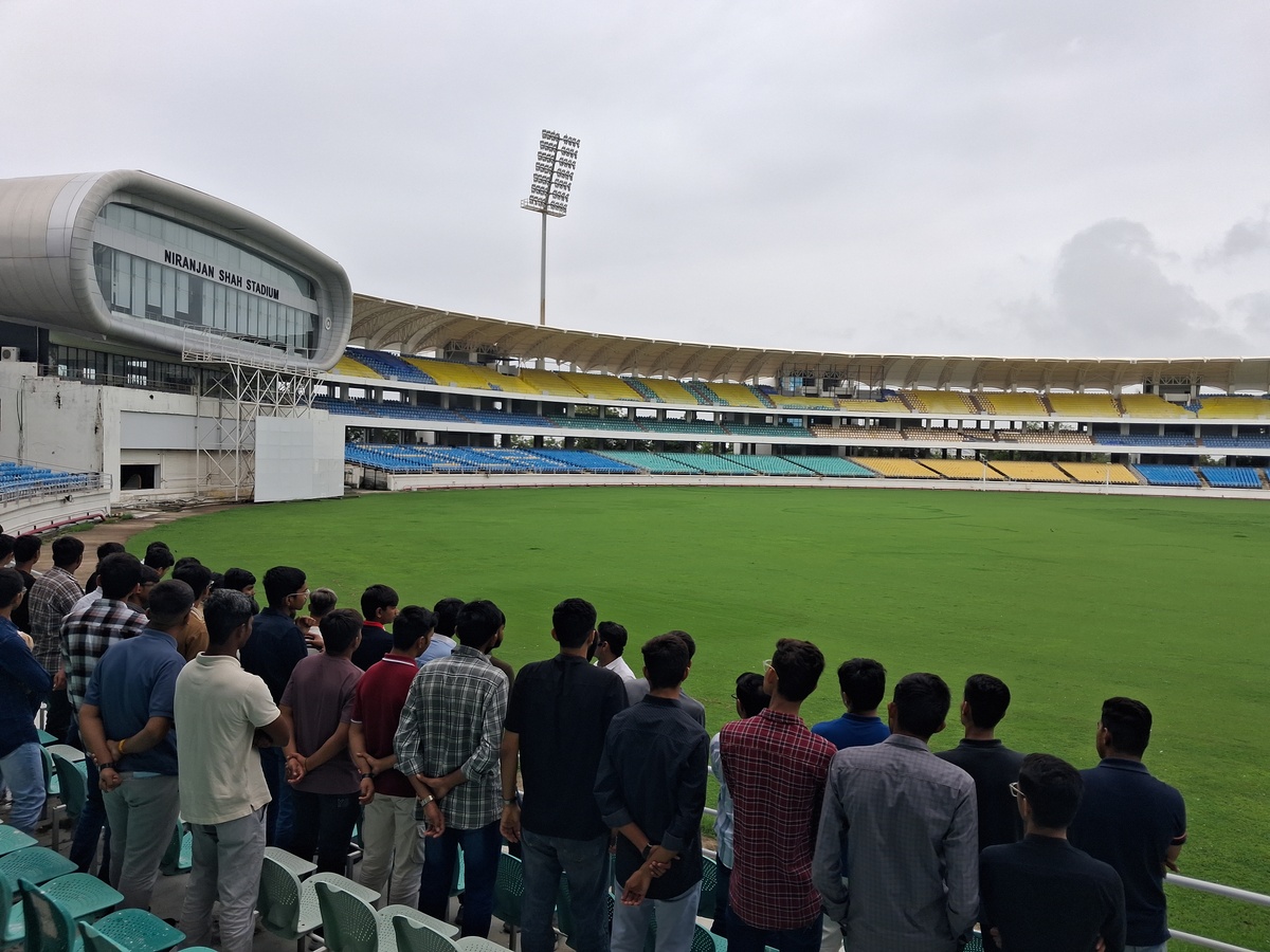 Photos of Technical Visit at Niranjan Shah Cricket Stadium, Rajkot