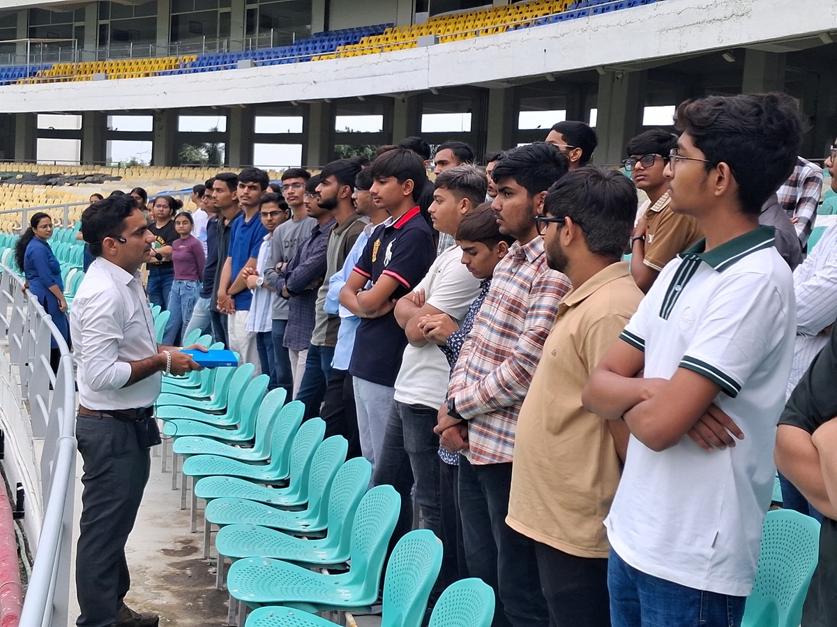 Photos of Technical Visit at Niranjan Shah Cricket Stadium, Rajkot