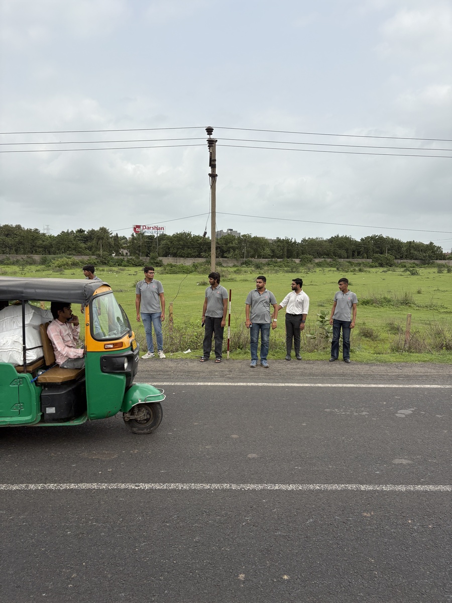 Photos of Spot Speed and Traffic Volume Survey for Semester-5, Batch-2 Students