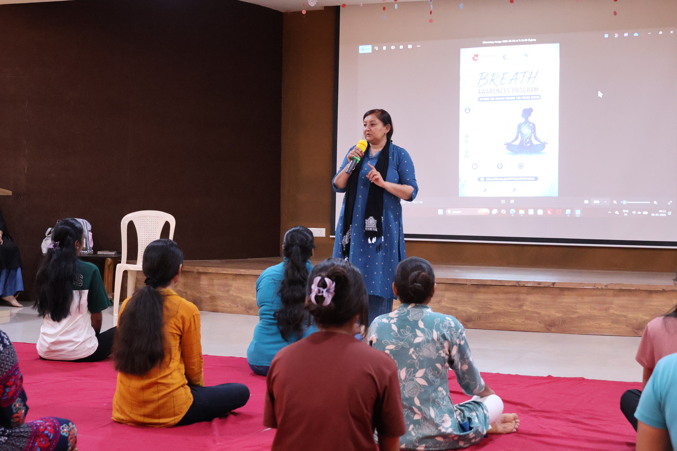 Photos of Breath Awareness Program
