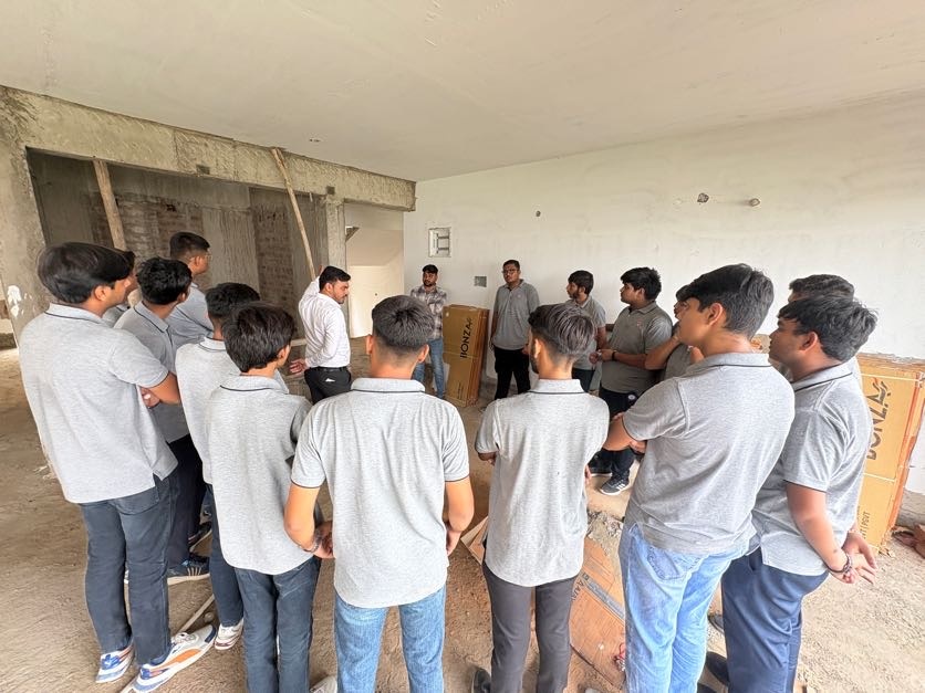 Photos of Construction Site Visit at Shree Darshan Prime, Rajkot