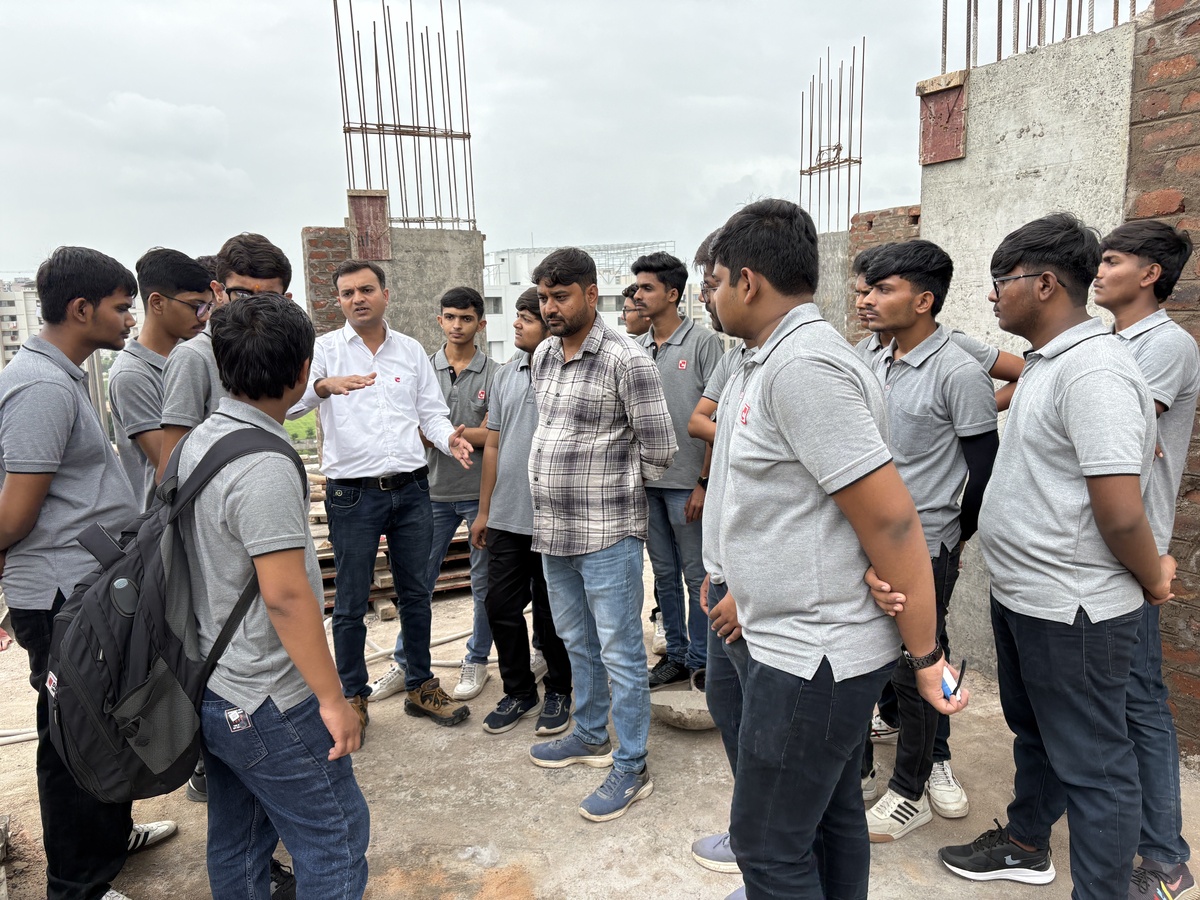 Photos of Construction Site Visit at Shree Darshan Prime, Rajkot