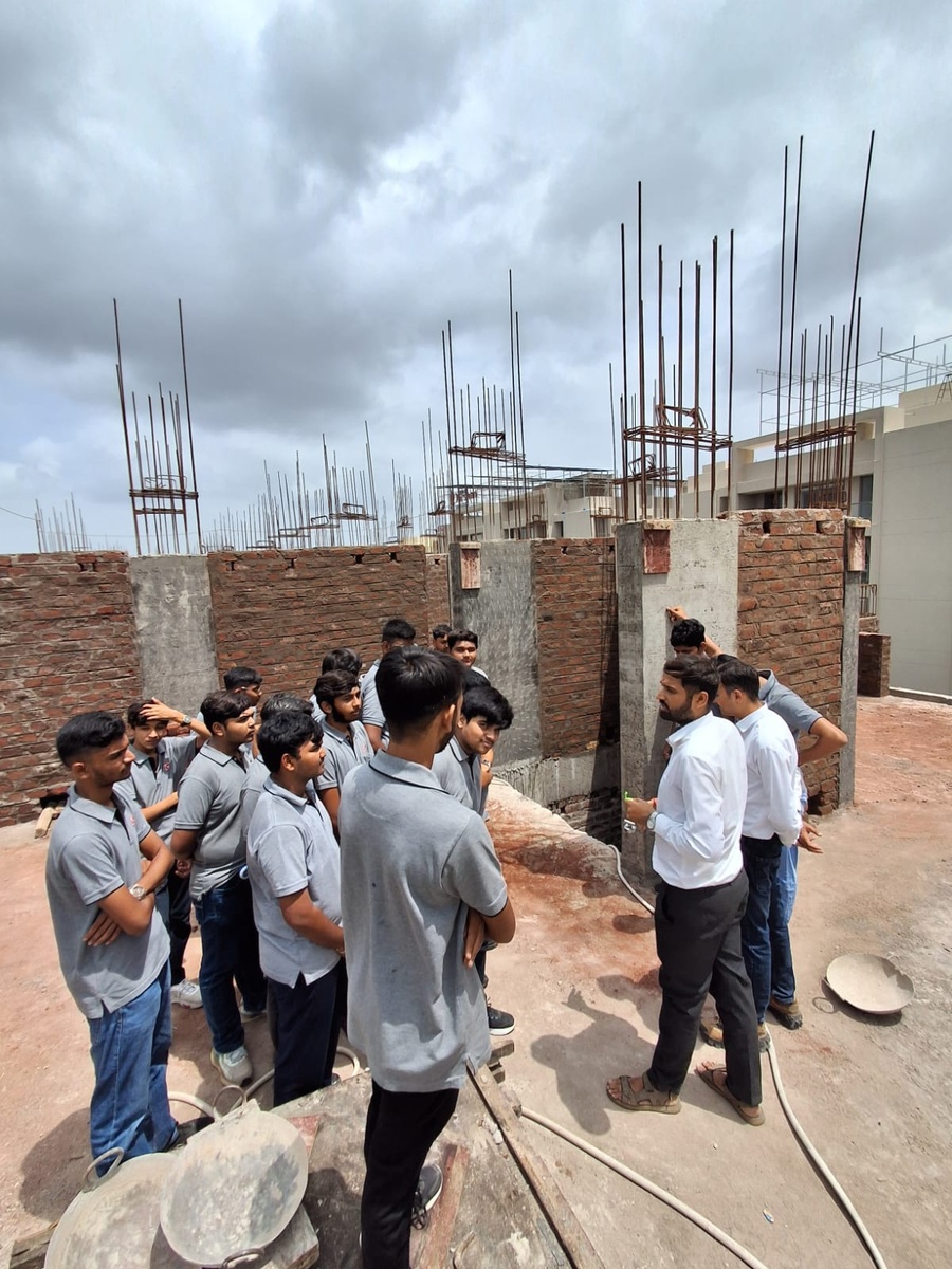 Photos of Construction Site Visit at Shree Darshan Prime, Rajkot